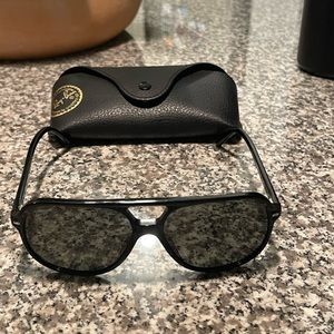 Used Ray-Ban Bill square-frame aviator sunglasses - Black
